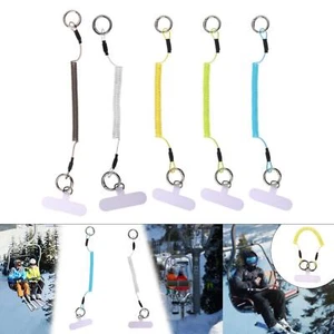 Phone Lanyard Tether Universal Stretch Phone Leash for Outdoor Hiking Skiing - Zdjęcie 1 z 37