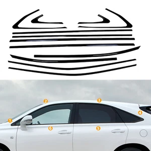 Car Gloss Black Window Strip Moulding Trim For Lexus RX270 RX350 RX450h 08-15 - Picture 1 of 4