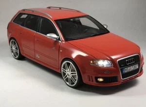Audi RS4 B7 Avant misanorot rot red 1:18 LED Licht Echtalufelgen Felgen Umbau - Bild 1 von 17