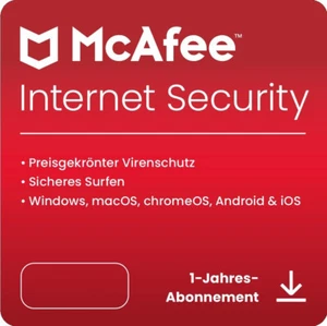 McAfee Internet Security 2025 1,3,10 Geräte 1 Jahr Download ESD-Key per eMail - Bild 1 von 10