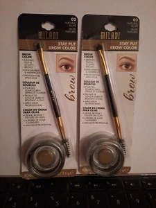 2 Milani Stay Put Brow Color #02 Natural Taupe 0.09 oz - Picture 1 of 5