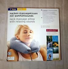 TCM: Nacken-Massagekissen mit Wohlfühlsound, Wärmefunktion, Audiosys., neuwertig