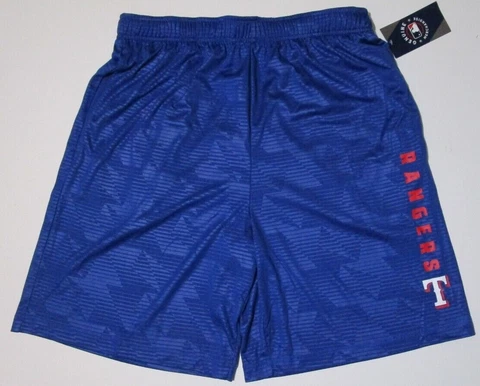 New TEXAS RANGERS Majestic MLB Baseball Performance Casual Shorts Men's L - 2XL Cover