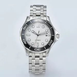 Classic Vintage White Texture Sapphire NH35A Men's Automatic Mechanical Watch - Picture 1 of 12