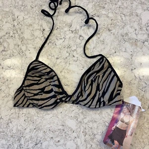 Women's medium XOXO animal print bikini top new good condition - Picture 1 of 7
