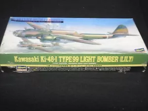 Bomber leggero vintage HASEGAWA Kawaski Ki-48-I tipo 99 Hasegawa 1/72 giglio - Foto 1 di 1