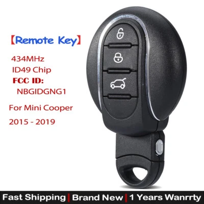 for Mini Cooper 2015 2016 2017 18 2019 Smart Remote Key Fob NBGIDGNG1 9367409-01 - Imagem 1 de 4