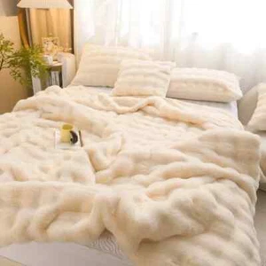 Blanket Thickened Double-sided Velvet Bedroom Blanket High-end Plush Blanket - Foto 1 di 23
