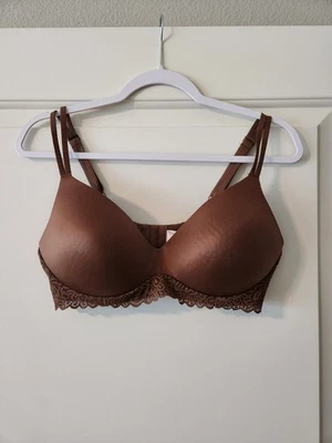 Sujetador acolchado No Boundaries XL marrón sin cables para mujer Foto 1 de 3
