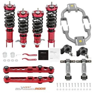 24 Level Damper Coilovers & 8 Pcs Control Arm Camber Kit for Honda Civic 92-95 - Picture 1 of 17