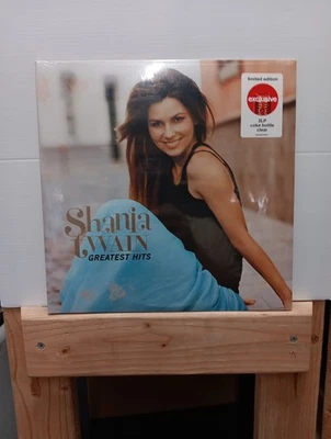 Shania Twain 2 LP- Greatest Hits Exclusive Coke Bottle Clear Vinyl Sealed New