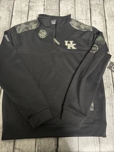 NWT Men’s Colosseum OHT Kentucky Wildcats Military Appreciation 1/4 Zip Medium - Picture 1 of 9