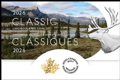 2026 Canada Classic UNC Mint PL Set. 6 Coins Nickel to Toonie. $2 $1 50c 25c, 5c - Image 1 of 3