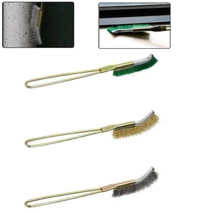 Mini Wire-Brush-Brass Nylon & Steel Brushes Rust Remover Cleaning Polish Grinder - Picture 1 of 40