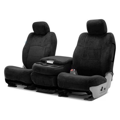For GMC S15 Jimmy 83-91 Coverking Snuggleplush 2nd Row Custom Black Seat Covers - Imagem 1 de 4