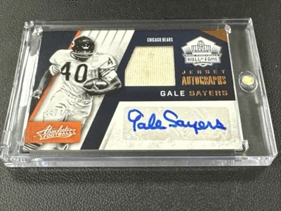 Gale Sayers 2016 Absolute Football Hall Of Fame Auto Game Used Relic /99 - Image 1 of 3