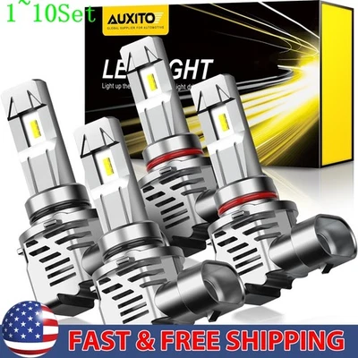 Juego de 1-10 bombillas LED 9005 de haz alto bajo 9006 para GMC Sierra 1500 2500HD Foto 1 de 4