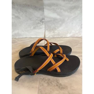 Chaco Sandals Women's Size US 10 Orange Straps Backless Vibram Soles - Picture 1 of 6