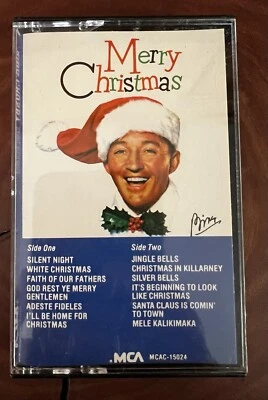 Bing Crosby Merry Christmas Cassette Tape MCA 1984 Sealed - Image 1 of 4