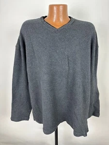 Vintage 90s Roundtree Yorke Waffle Textured Shirt Men XL Oversized Heavy Cotton - Picture 1 of 15