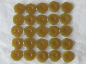 25 New 3/4" Sewing Buttons Butterscotch Blouses Sweaters Crafts - Picture 1 of 4