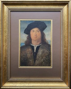 A Portrait Of A Man. Decorative Vintage Print After Italian Raphael (1483-1520) - Picture 1 of 11