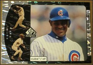 1999 SP Authentic Reflections Sammy Sosa Baseball Insert Card #R9 Chicago Cubs