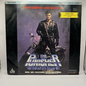 THE PUNISHER Laserdisc Movie Dolph Lundgren Louis Gossett Jr 1990 Rated R MARVEL - Picture 1 of 3