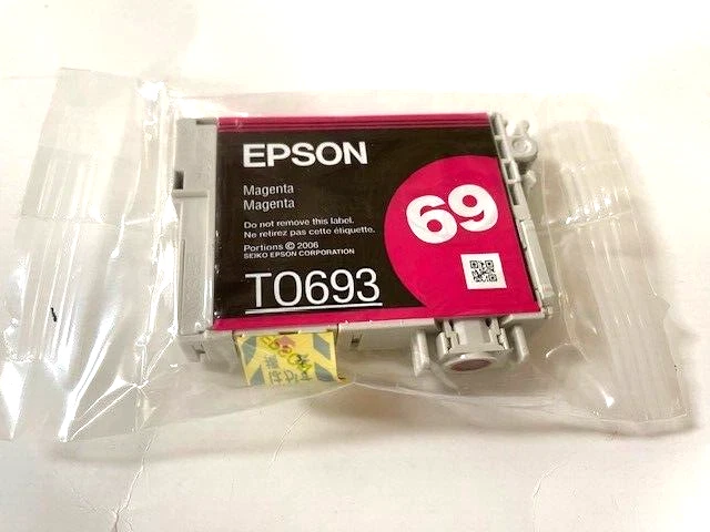 GENUINE Epson 69 (T0693) Magenta Ink Cartridge, SEALED - Image 1 of 1