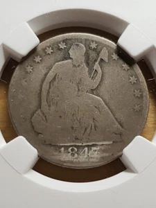1847-O Liberty Seated Half Dollar 50c NGC AG Details - Picture 1 of 4