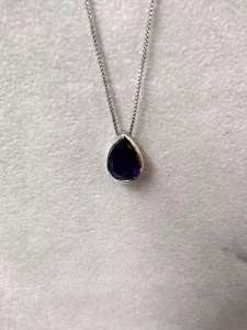 Collana in Argento 925 con ciondolo tipo Ametista - Foto 1 di 1