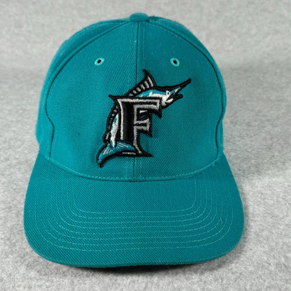 Florida Marlins Hat Cap Green Strap Back National League Baseball GCC Adjustable - Image 1 of 4