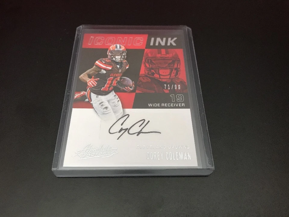 Corey Coleman 2017 Panini Absolute Iconic Ink Autograph 71/99 Auto SP SSP BROWNS - Image 1 of 1