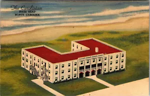 NAGS HEAD, NORTH CAROLINA - CAROLINIAN HOTEL ON THE BEACH - LEINENPOSTKARTE - Bild 1 von 2