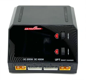 Ultra Power UP7 AC 200W - DC 400W Dual Port Multi-Chemistry Smart Charger - Picture 1 of 4