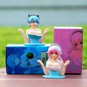 NUEVO Waifu Shaking Chest Anime Niña Figura Adorno para Salpicadero de Coche - Imagen 1 de 7