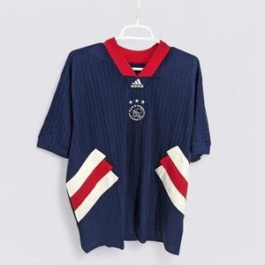 Camiseta de fútbol Adidas AFC Ajax Amsterdam Icon azul marino para hombre calce suelto L - Imagen 1 de 4