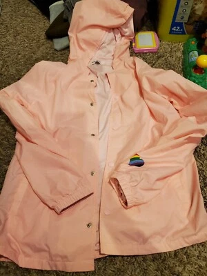 Chaqueta cortavientos Wet Seal talla pequeña bebé rosa entrenadores forrada ligera  Foto 1 de 4