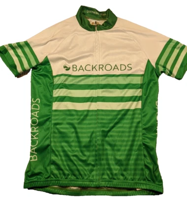 Louis Garneau Cycling Jersey Women's Medium Green Backroads 100% Polyester - EUC - Image 1 of 4