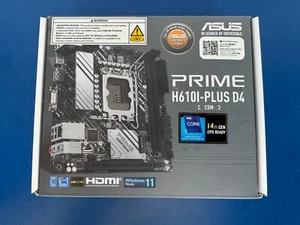 ASUS PRIME H610I-PLUS D4-CSM LGA 1700 Intel H610 SATA 6Gb/s Mini ITX Intel Mothe - Picture 1 of 7