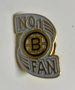 BOSTON BRUINS NO. 1 FAN HAT/LAPEL PINBACK PIN (SEALED) - Picture 1 of 1