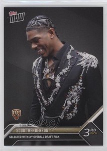 2023 Topps Now Draft Online Exclusive /3938 Scoot Henderson 3rd Pick Rookie RC