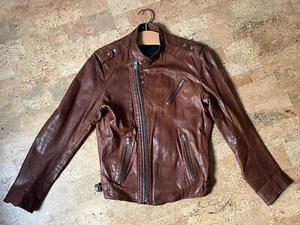 Joop Lederjacke, Größe 50, braun coole Details - Bild 1 von 7
