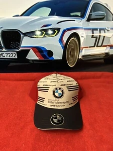 BMW MOTORSPORT RACING TEAM M5 TURBO X M MOTO GP GERMAN New OSFM Cap Hat White R - Picture 1 of 13