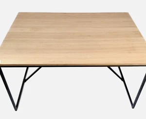 Light Oak Veneered Table Top Dining Table, 6 seats Made com 135cm x 90cm x 75cm - Picture 1 of 7