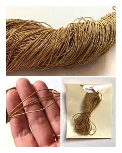 5 Meters Gold Metallic Zari Thread Yarn coiled Gold metal Japanese Embroidery - Picture 1 of 2