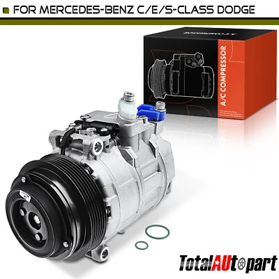 Compresor de aire acondicionado con embrague para Chrysler Mercedes-Benz ML320 E320 Dodge Freightliner Foto 1 de 4