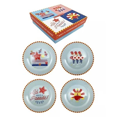 ROSANNA 2022 Assorted Designs Set of 4 Appetizer Plates NWB