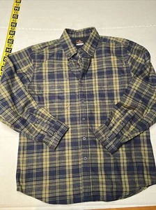 Ridgecut Flannel Button Down Shirt Men’s Large Plaid Workwear Casual Blue/Green - Picture 1 of 15