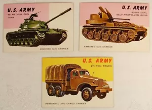 WORLD ON WHEELS 1954 6 CARTAS EJÉRCITO TANQUE CAMIÓN MEDIO VÍA JEEP EX-NM - Imagen 1 de 3